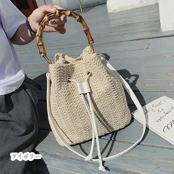 トートバッグ 巾着かごバッグ トートバッグ 2WAY 手提げ 送料無料 即日発送-8