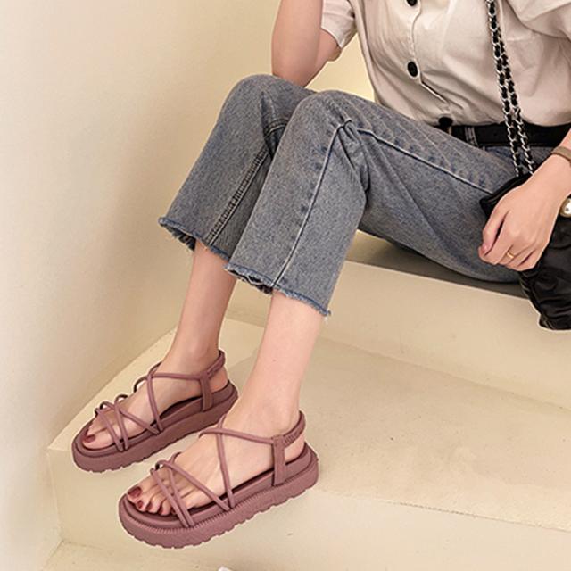 サンダル レディース 夏 ストラップ 厚底 送料無料 即日発送-4