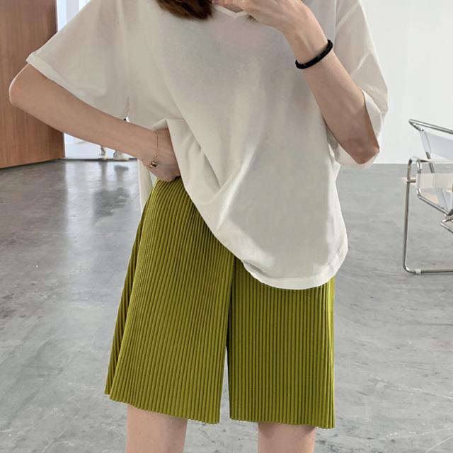 プリーツパンツ ショート ワイドパンツ SK15397860-2795 送料無料 即日発送-9