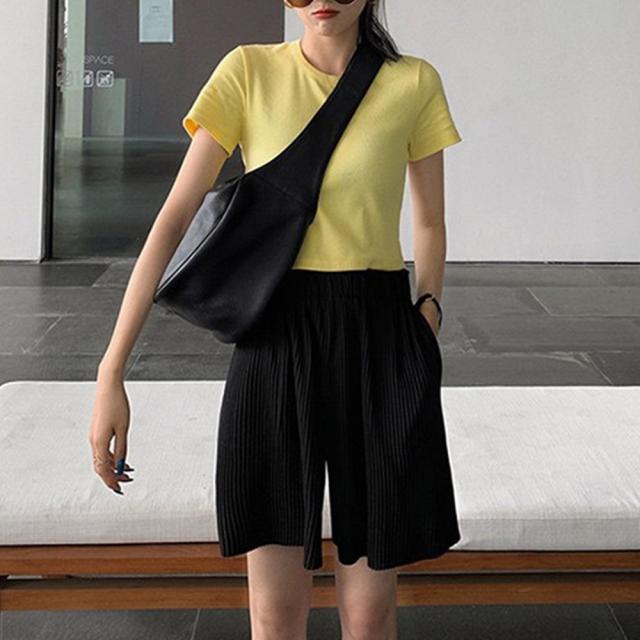 プリーツパンツ ショート ワイドパンツ SK15397860-2795 送料無料 即日発送-3