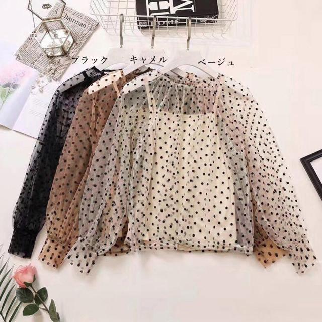 シアーブラウス セットアップ アンサンブル 送料無料 即日発送-1