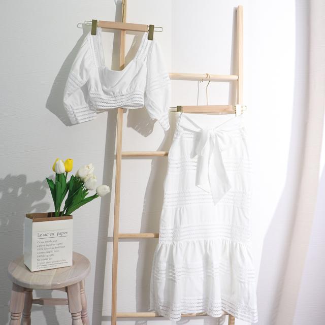 セットアップ レディース スカート 白 送料無料 即日発送-2