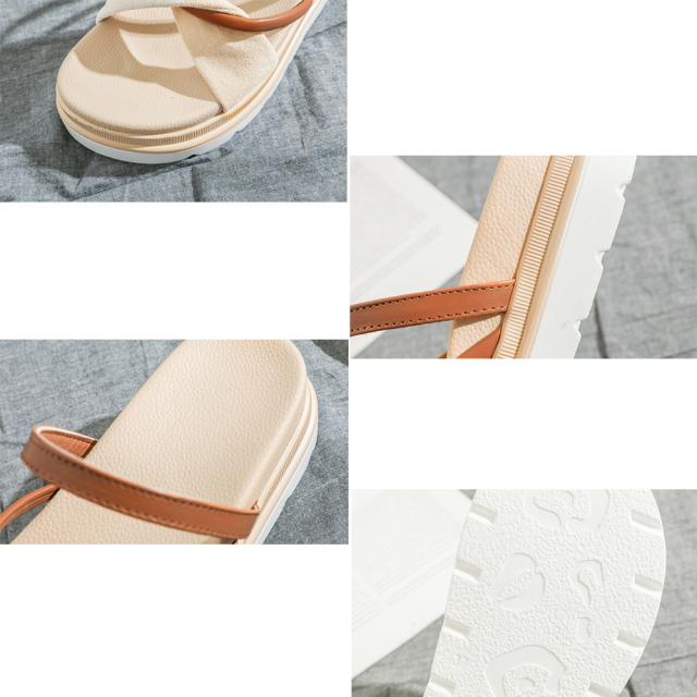 サンダル フラットサンダル レディース 厚底 靴 送料無料 即日発送-2