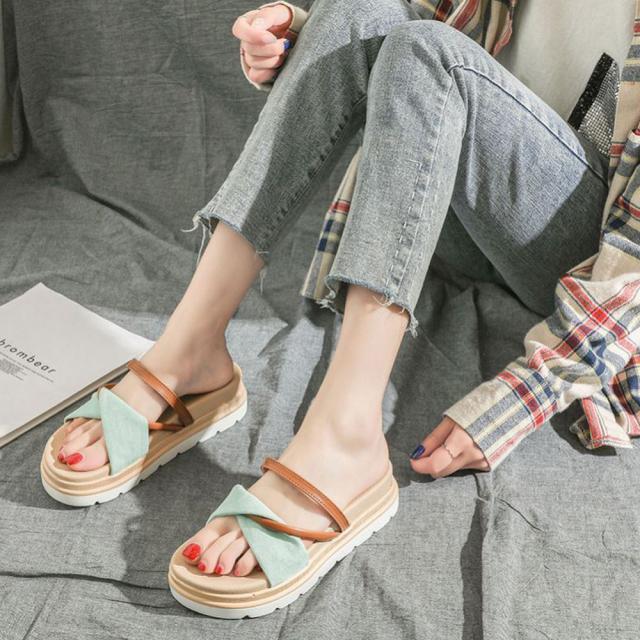 サンダル フラットサンダル レディース 厚底 靴 送料無料 即日発送-3