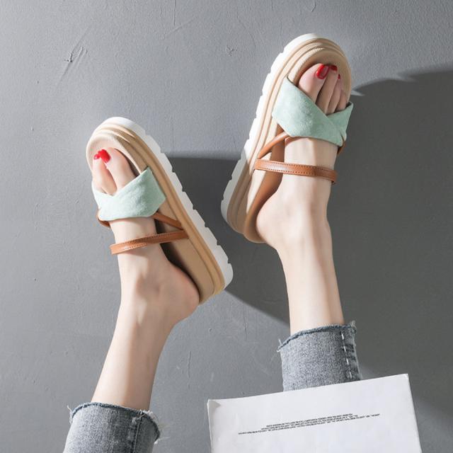 サンダル フラットサンダル レディース 厚底 靴 送料無料 即日発送-6