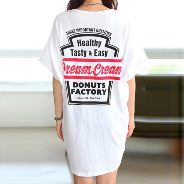 チュニックロンT 半袖 ロングTシャツ 送料無料 即日発送-7