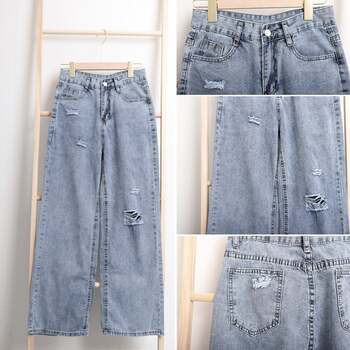 デニムパンツ ストレートパンツ 送料無料 即日発送-2