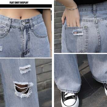 デニムパンツ ストレートパンツ 送料無料 即日発送-3