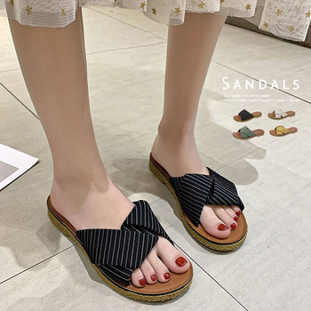 サンダル ぺたんこサンダル レディース フラット 送料無料 即日発送-0