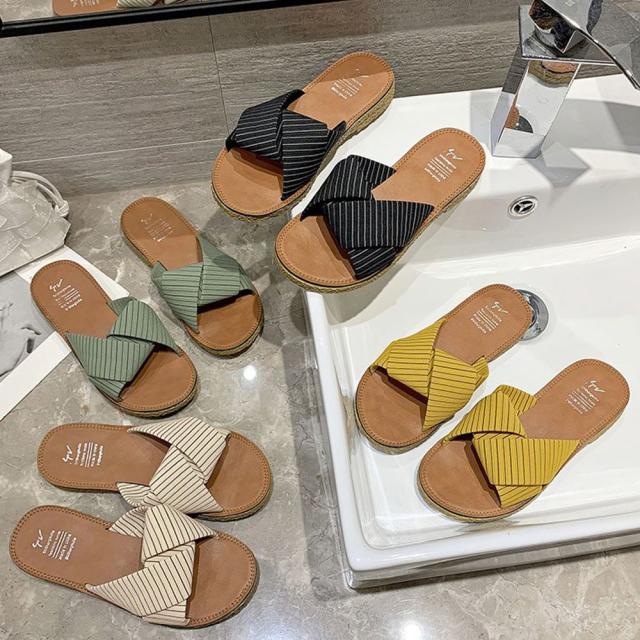 サンダル ぺたんこサンダル レディース フラット 送料無料 即日発送-2