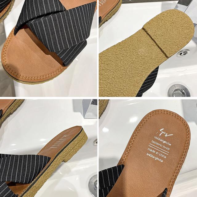 サンダル ぺたんこサンダル レディース フラット 送料無料 即日発送-3