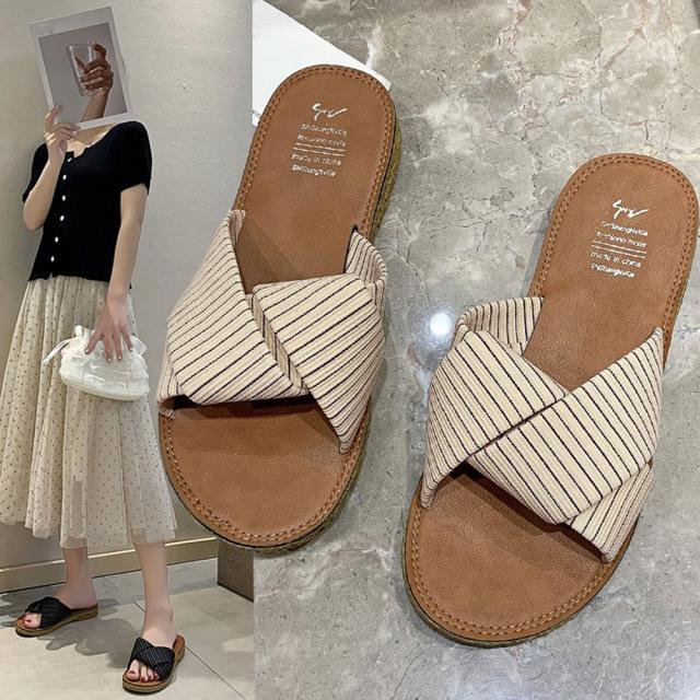 サンダル ぺたんこサンダル レディース フラット 送料無料 即日発送-5