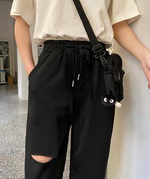 ダメージ スウェットパンツ レディース 送料無料 即日発送-4