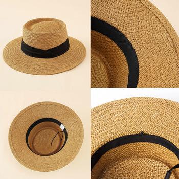 カンカン帽子 紫外線対策ストローハット SK15588620-8652 送料無料 即日発送-2