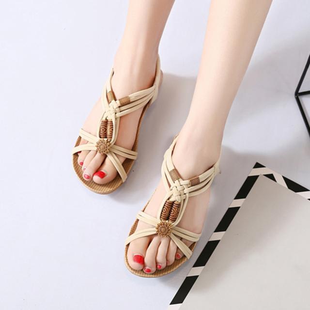 サンダル フラット サンダル エスニック風 靴 夏 送料無料 即日発送-4