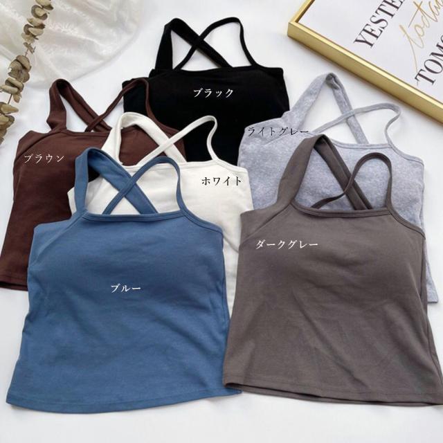 アシンメトリーキャミタンク 重ね着 SK1561-9581 送料無料 即日発送-1