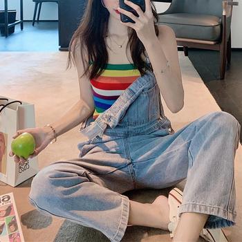 サロペット レディース デニムパンツ 送料無料 即日発送-8