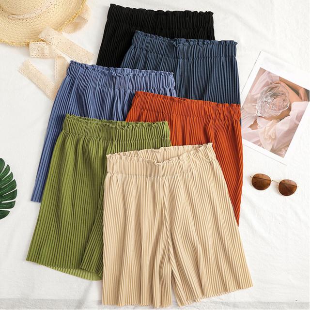 プリーツパンツ ショート ワイドパンツ SK15777236-2265 送料無料 即日発送-9