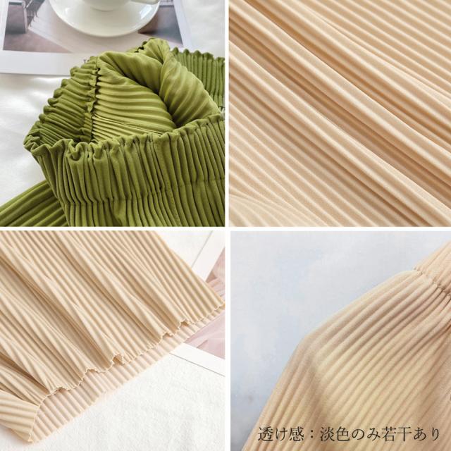 プリーツパンツ ショート ワイドパンツ SK15777236-2265 送料無料 即日発送-3