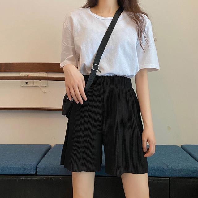 プリーツパンツ ショート ワイドパンツ SK15777236-2265 送料無料 即日発送-4