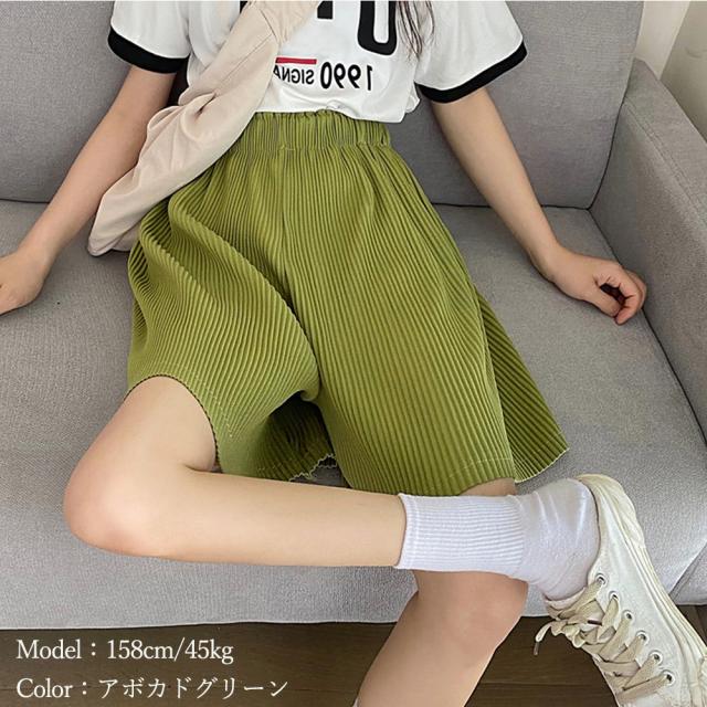 プリーツパンツ ショート ワイドパンツ SK15777236-2265 送料無料 即日発送-7