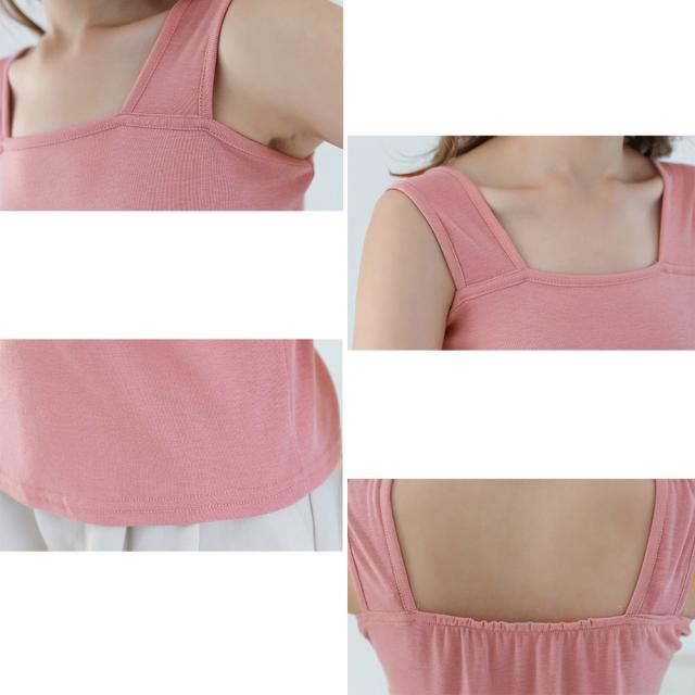ブラ紐隠しインナー タンクトップ 無地 送料無料 即日発送-3