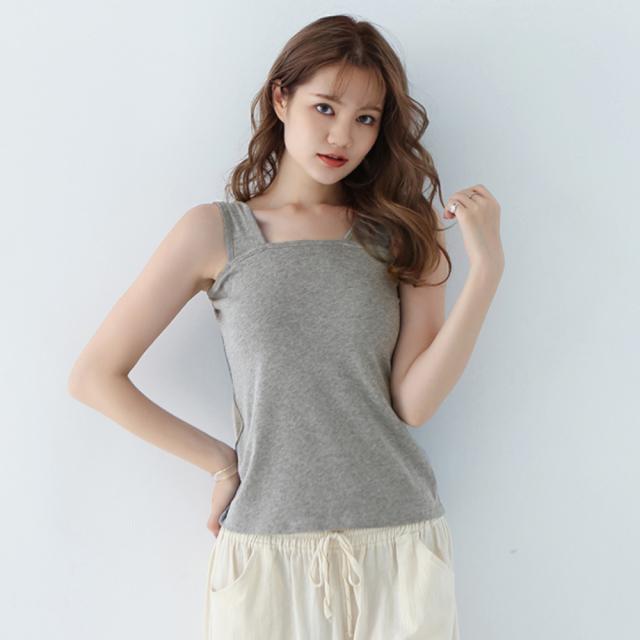 ブラ紐隠しインナー タンクトップ 無地 送料無料 即日発送-8