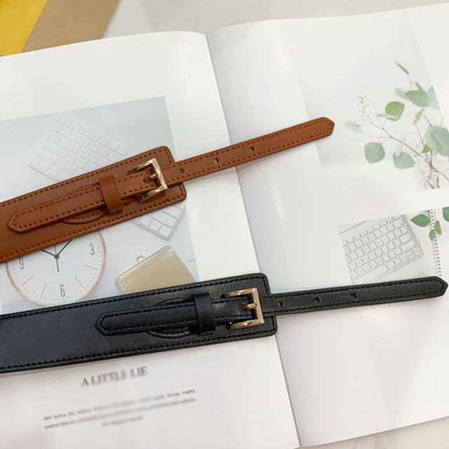 バックルベルト レディース ゴム PU SK15861376-3875 送料無料 即日発送-9