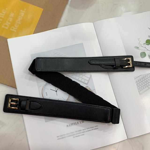 バックルベルト レディース ゴム PU SK15861376-3875 送料無料 即日発送-2