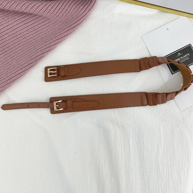 バックルベルト レディース ゴム PU SK15861376-3875 送料無料 即日発送-5