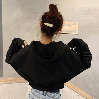 フード付き パーカー 薄手 トレーナー 送料無料 即日発送-9