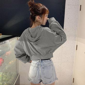 フード付き パーカー 薄手 トレーナー 送料無料 即日発送-5