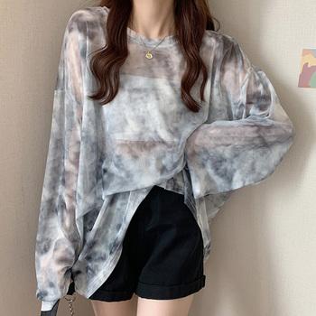 シースルー Tシャツ レディース 長袖 送料無料 即日発送-9