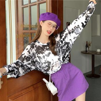 シースルー Tシャツ レディース 長袖 送料無料 即日発送-4