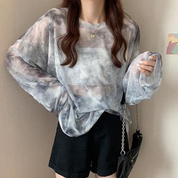 シースルー Tシャツ レディース 長袖 送料無料 即日発送-7