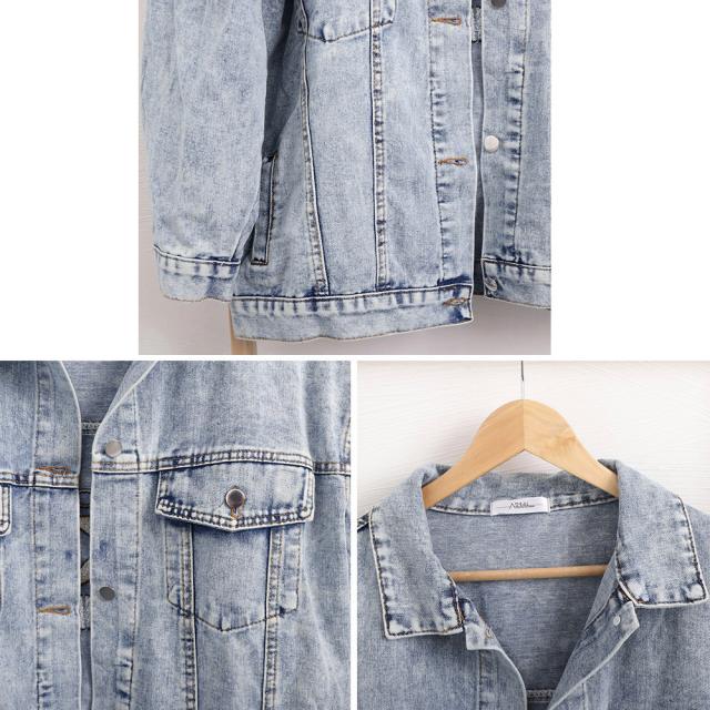 デニムジャケット レディース バックロゴ SK16012823-7043 送料無料 即日発送-9