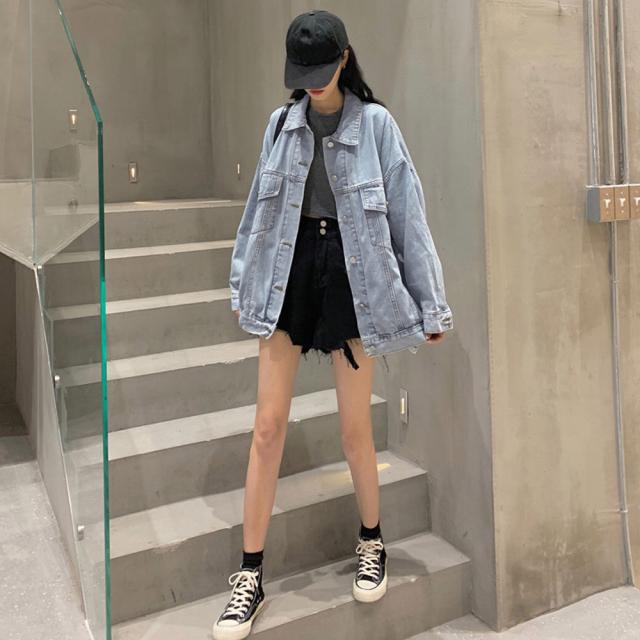 デニムジャケット レディース バックロゴ SK16012823-7043 送料無料 即日発送-4