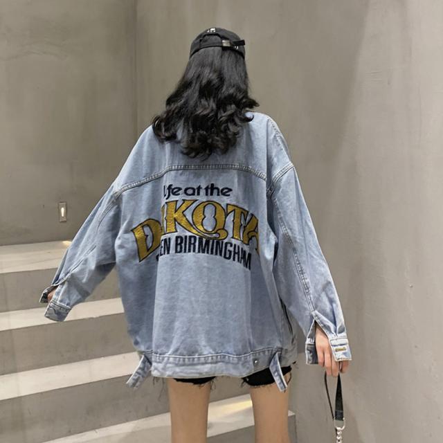 デニムジャケット レディース バックロゴ SK16012823-7043 送料無料 即日発送-7