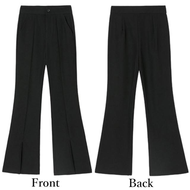 セミフレアパンツ レディース 秋 送料無料 即日発送-1