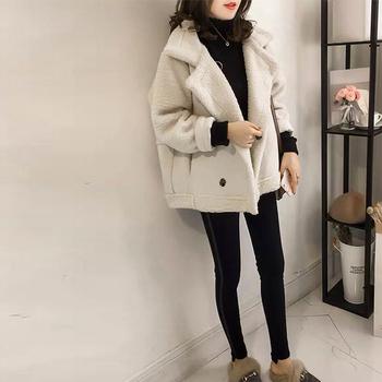 切替ムートンジャケット 大きめ 冬物 送料無料 即日発送-4