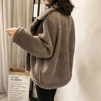 切替ムートンジャケット 大きめ 冬物 送料無料 即日発送-7