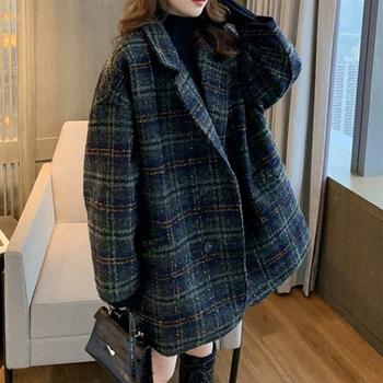 チェック柄 チェスターコート レディース 送料無料 即日発送-7