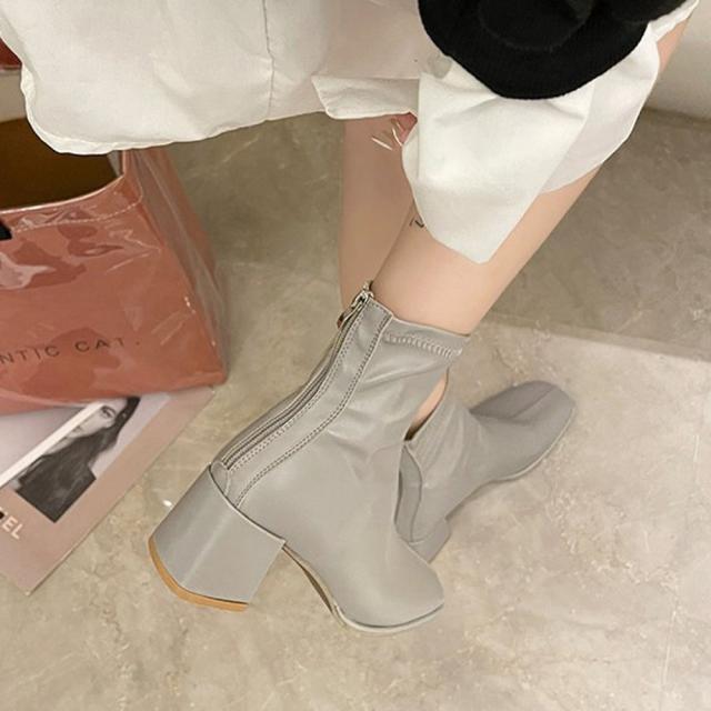 ショートブーツ レディースミドルブーティ 送料無料 即日発送-9