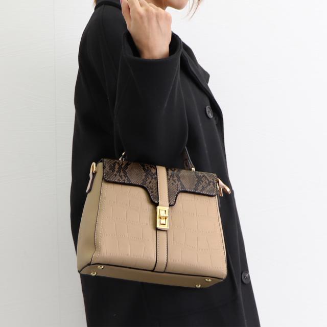 ハンドバッグ レディース クロコ柄バッグ 送料無料 即日発送-4