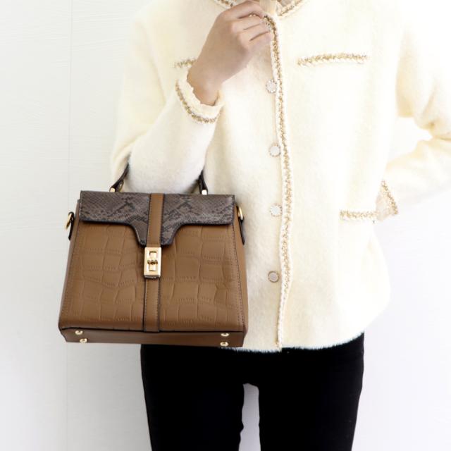 ハンドバッグ レディース クロコ柄バッグ 送料無料 即日発送-5