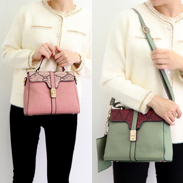 ハンドバッグ レディース クロコ柄バッグ 送料無料 即日発送-7