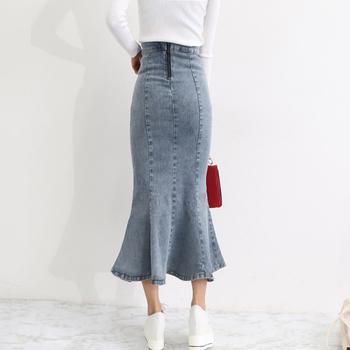 デニムマーメイドスカート大人セクシー 送料無料 即日発送-6