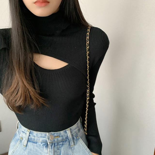 ニットトップス レディース ハイネック SK16615380-9993 送料無料 即日発送-9