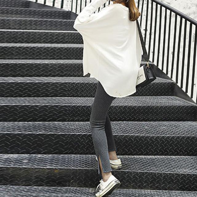 レギンス サイドスリット ボトムス 送料無料 即日発送-6