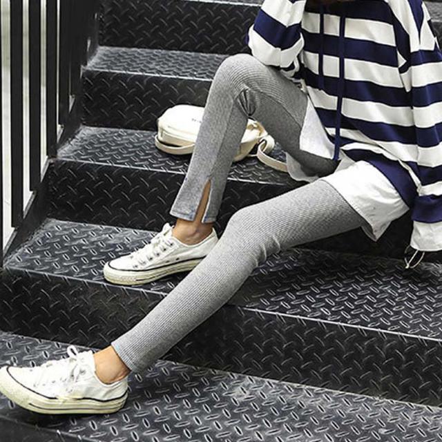 レギンス サイドスリット ボトムス 送料無料 即日発送-7